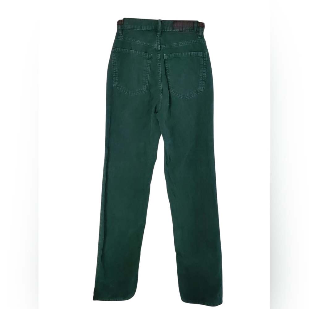 PacSun Green Corduroy Dad Jeans High Rise Button Fly Size: 22 - Picture 4 of 11